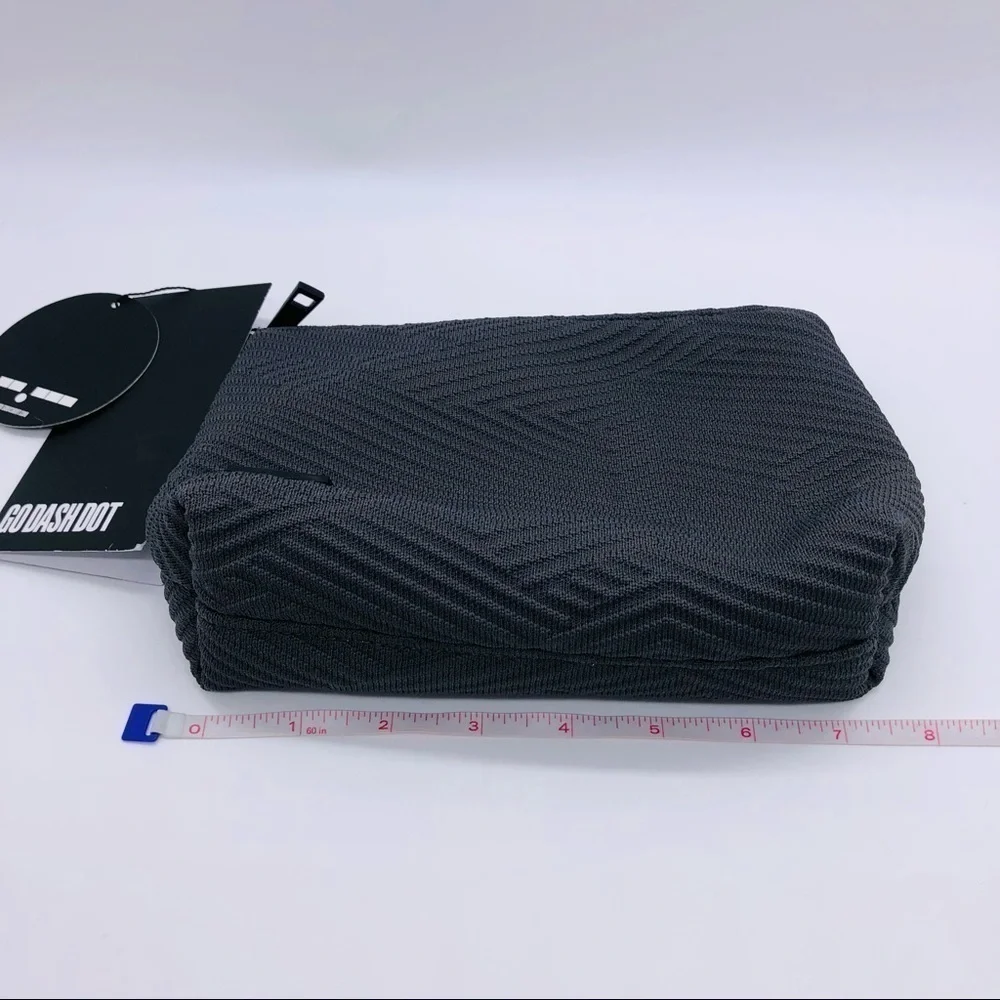 GODASHDOT - UNISEX GRAY MAKEUP BAG NWT
